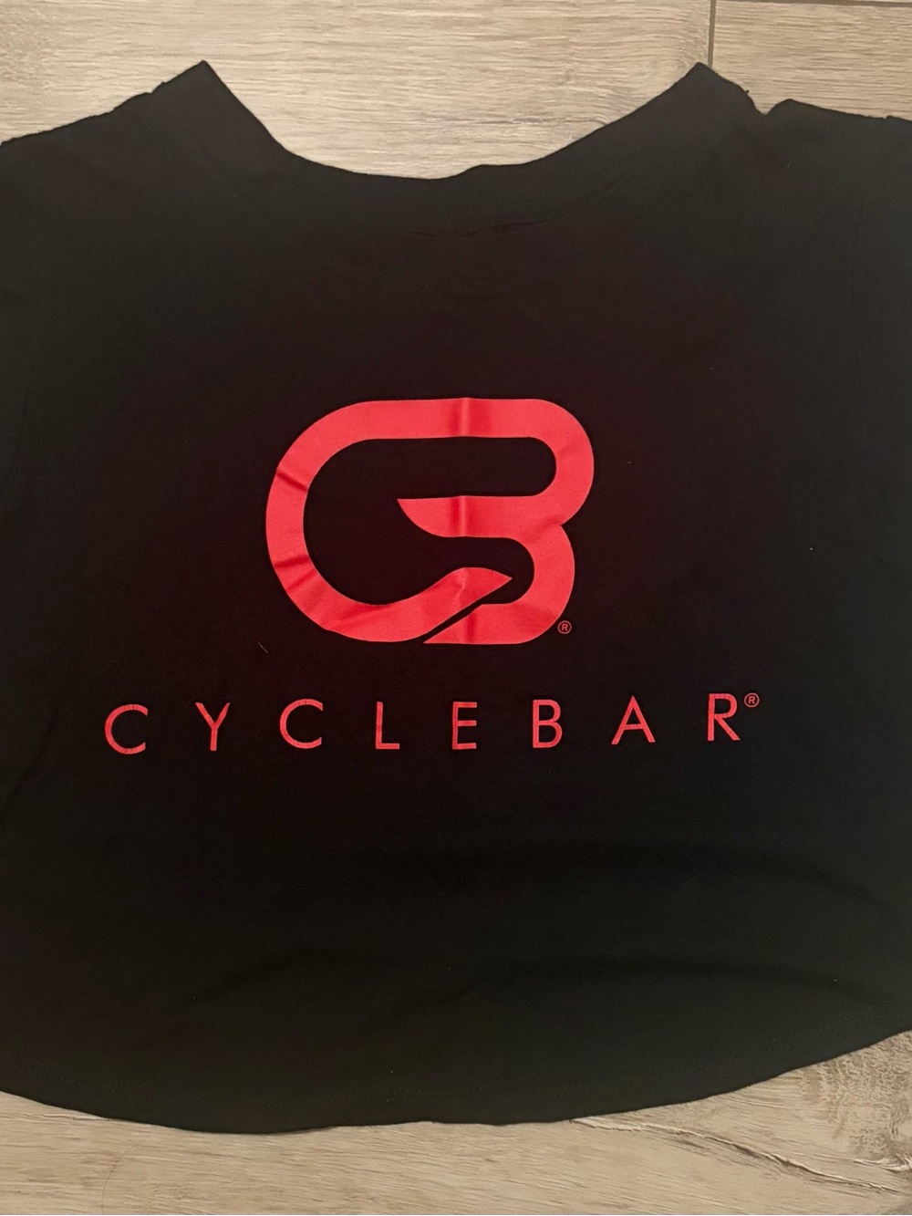 Cyclebar Black Tee with Red Emblem